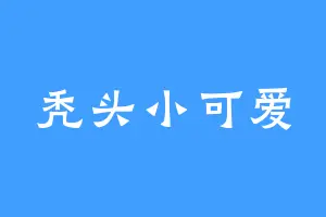 秃头小可爱
