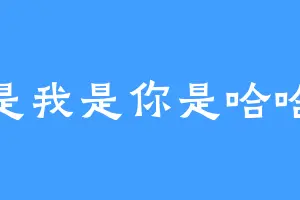 是我是你是哈哈