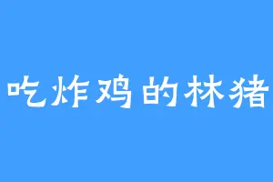 爱吃炸鸡的林猪猪