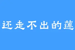 25年还走不出的莲络人