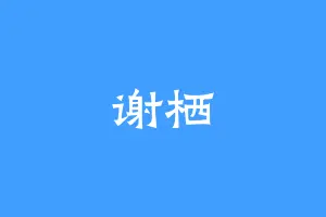 谢栖