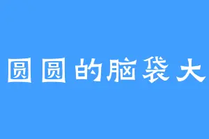 圆圆的脑袋大