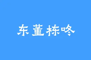 东董栋咚