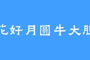 花好月圆牛大胆