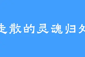 走散的灵魂归处