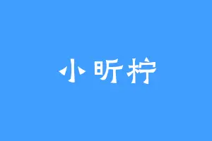 小昕柠