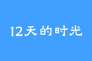12天的时光