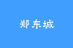 郑东城