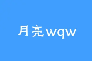 月亮wqw