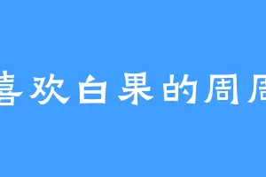 喜欢白果的周周
