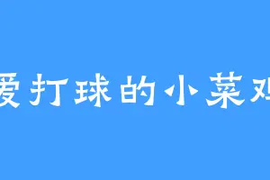 爱打球的小菜鸡
