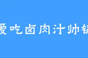 爱吃卤肉汁帅锅