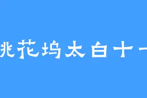 桃花坞太白十一