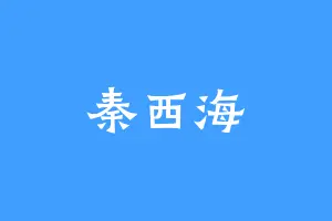 秦西海