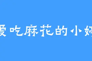 爱吃麻花的小婷