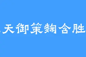九天御策麴含胜光